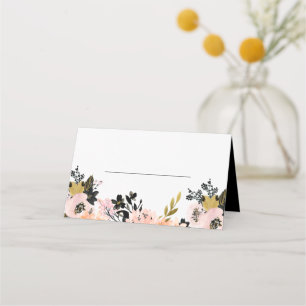 Placement Carte de lieu pour le dîner de répétition rose, no