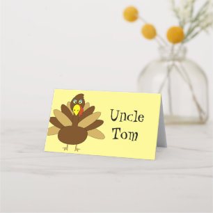 Placement Carte de lieu Thanksgiving Turquie personnalisable
