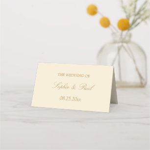 Placement Carte de Mariage beige crème