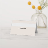 Placement Carte de Mariage beige en gras (Devant)