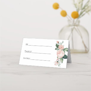 Placement Carte de Mariage blanc flou