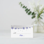 Placement Carte de mariage Blue, gris argenté (Debout devant)