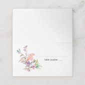 Placement Carte de Mariage de fleurs de cerisier rose (Extérieur déplié)