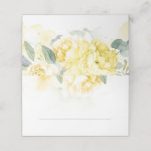 Placement Carte de Mariage de fleurs jaunes (Extérieur déplié)