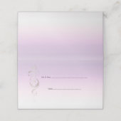 Placement Carte de Mariage de lavande fraîche (Extérieur déplié)