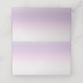 Placement Carte de Mariage de lavande fraîche (Intérieur déplié)