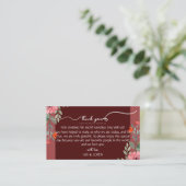 Placement Carte de Mariage de l'écriture (Debout devant)