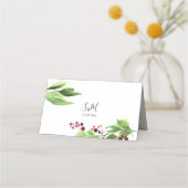 Placement Carte de Mariage de Noël, carte d'escorte (Dos)