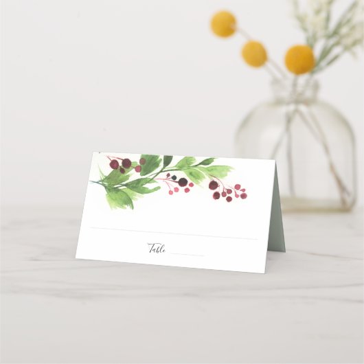 Placement Carte de Mariage de Noël, carte d'escorte (Devant)