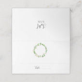 Placement Carte de Mariage de Noël, carte d'escorte (Extérieur déplié)