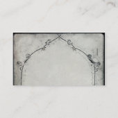 Placement Carte de Mariage de Rose noir gothique Trellis (Dos)