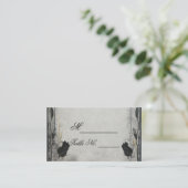 Placement Carte de Mariage de Rose noir gothique Trellis (Debout devant)