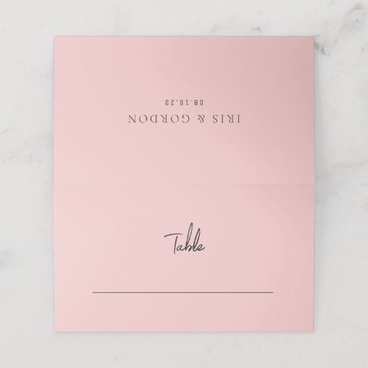 Placement Carte de Mariage de table Tropical Greenery (Extérieur déplié)