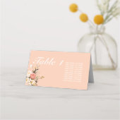 Placement Carte de mariage élégante branchée (Devant)