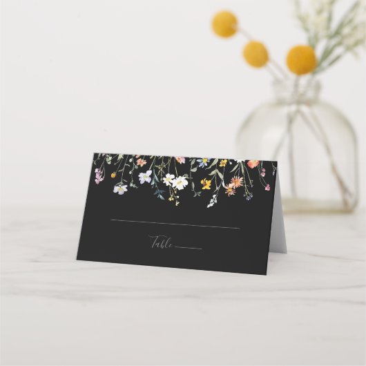 Placement Carte de Mariage Fleur Floral Multicolor (Devant)
