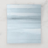 Placement Carte de Mariage floral bleu et blanc plié (Intérieur déplié)