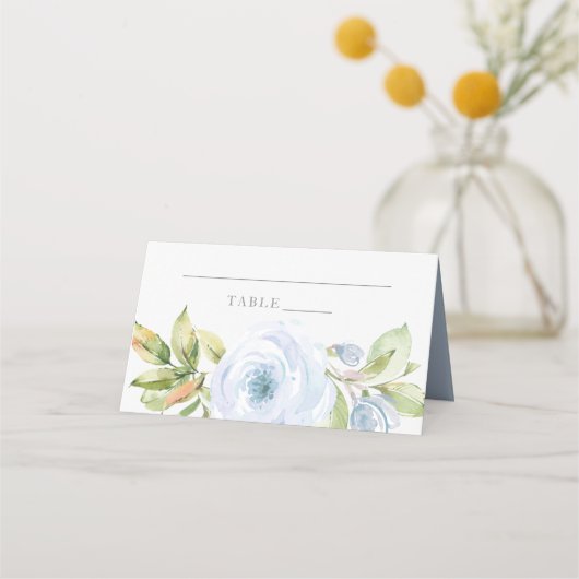 Placement Carte de Mariage Floral Dusty Spring (Devant)