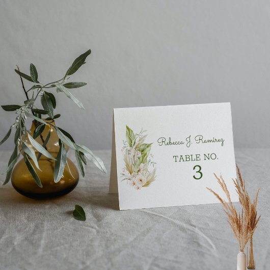 Placement Carte de Mariage inspirée de la nature