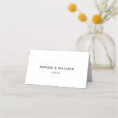 Placement Carte de mariage minimaliste moderne (Dos)