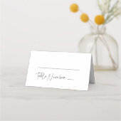 Placement Carte de mariage minimaliste moderne (Devant)