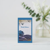Placement Carte de mariage Navy Argent Or (Debout devant)