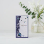 Placement Carte de mariage Navy Argent Or (Debout devant)