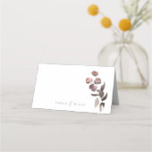 Placement Carte de Mariage plié couleur violet foncé (Dos)