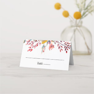 Placement Carte de Mariage pliée rose vif