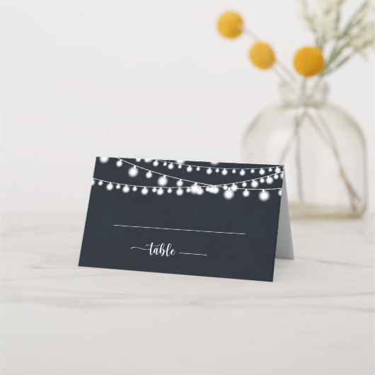 Placement Carte de Mariage Rustique (Devant)