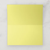 Placement Carte de Mariage Rustique Roses Jaunes (Intérieur déplié)