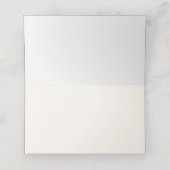 Placement Carte de Mariage simple Botanique Brûlé Orange (Intérieur déplié)