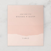 Placement Carte de Mariage simple et élégante (Extérieur déplié)