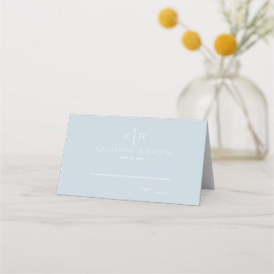 Placement Carte de Mariage simple et moderne Dusty Blue