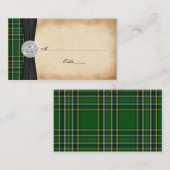 Placement Carte de Mariage Tartan Celtic (Devant / Derrière)
