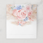 Placement Carte de Mariage Tropical Pampas Grass (Extérieur déplié)