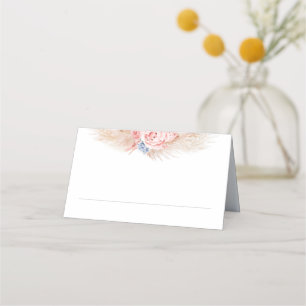 Placement Carte de Mariage Tropical Pampas Grass