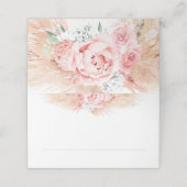 Placement Carte de Mariage Tropical Pampas Grass (Extérieur déplié)