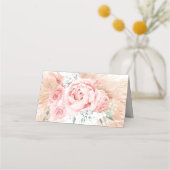 Placement Carte de Mariage Tropical Pampas Grass (Dos)