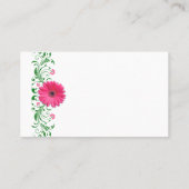Placement Carte de Mariage verte Rose Gerbera Daisy (Dos)