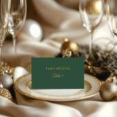 Placement Carte de Noël Luxe Moderne pour la Table 