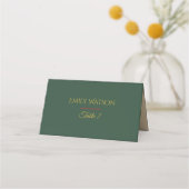 Placement Carte de Noël Luxe Moderne pour la Table  (Devant)