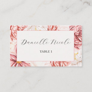 Placement Carte de nom de la fête du thé du jardin