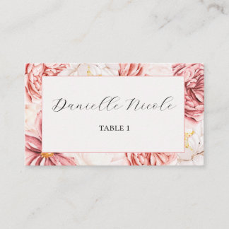 Placement Carte de nom de la fête du thé du jardin