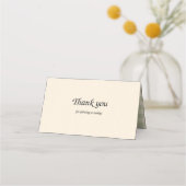 Placement Carte de nom de table de Thanksgiving peinte à car (Dos)