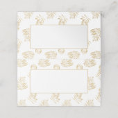 Placement Carte de nom d'invité de la réception de mariage d (Extérieur déplié)