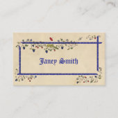 Placement Carte de nom personnalisée plate d'animaux médiéva (Devant)