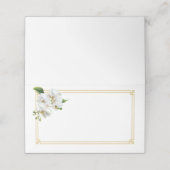 Placement Carte de nom pliée (Extérieur déplié)