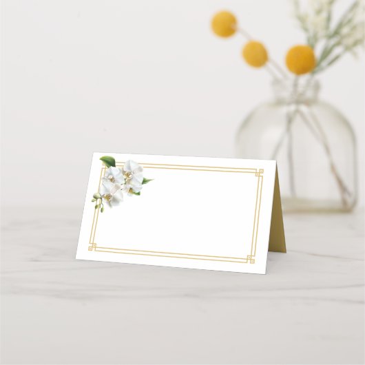 Placement Carte de nom pliée (Devant)