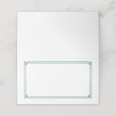 Placement Carte de nom pliée (Extérieur déplié)