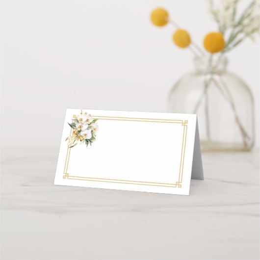 Placement Carte de nom pliée (Devant)